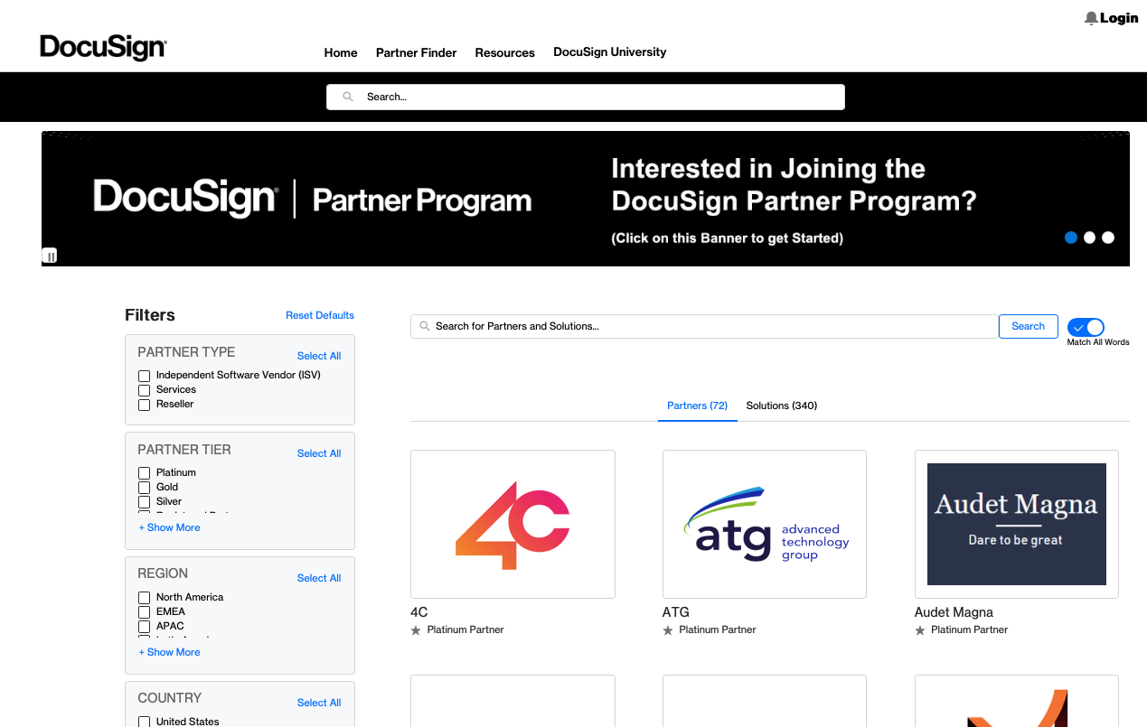 Introducing the DocuSign Partner Finder