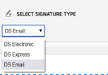 DocuSign Express to DS Email Transition